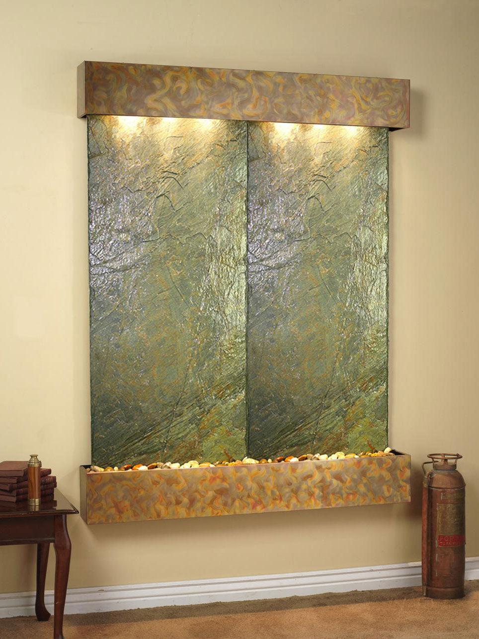 Adagio Majestic River 69"H x 54"W Indoor Wall Fountain MRR1011