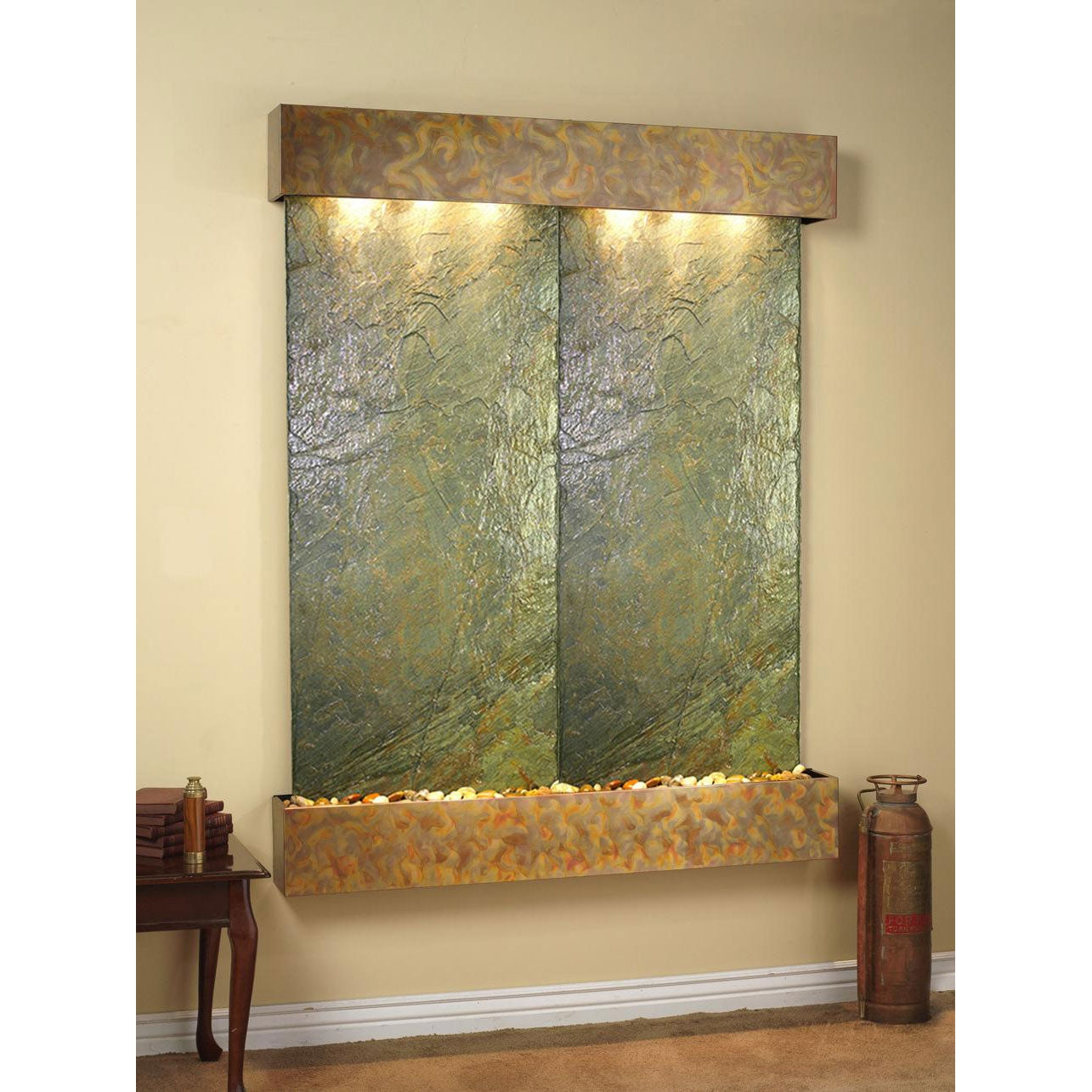 Adagio Majestic River 69"H x 54"W Indoor Wall Fountain MRR1011