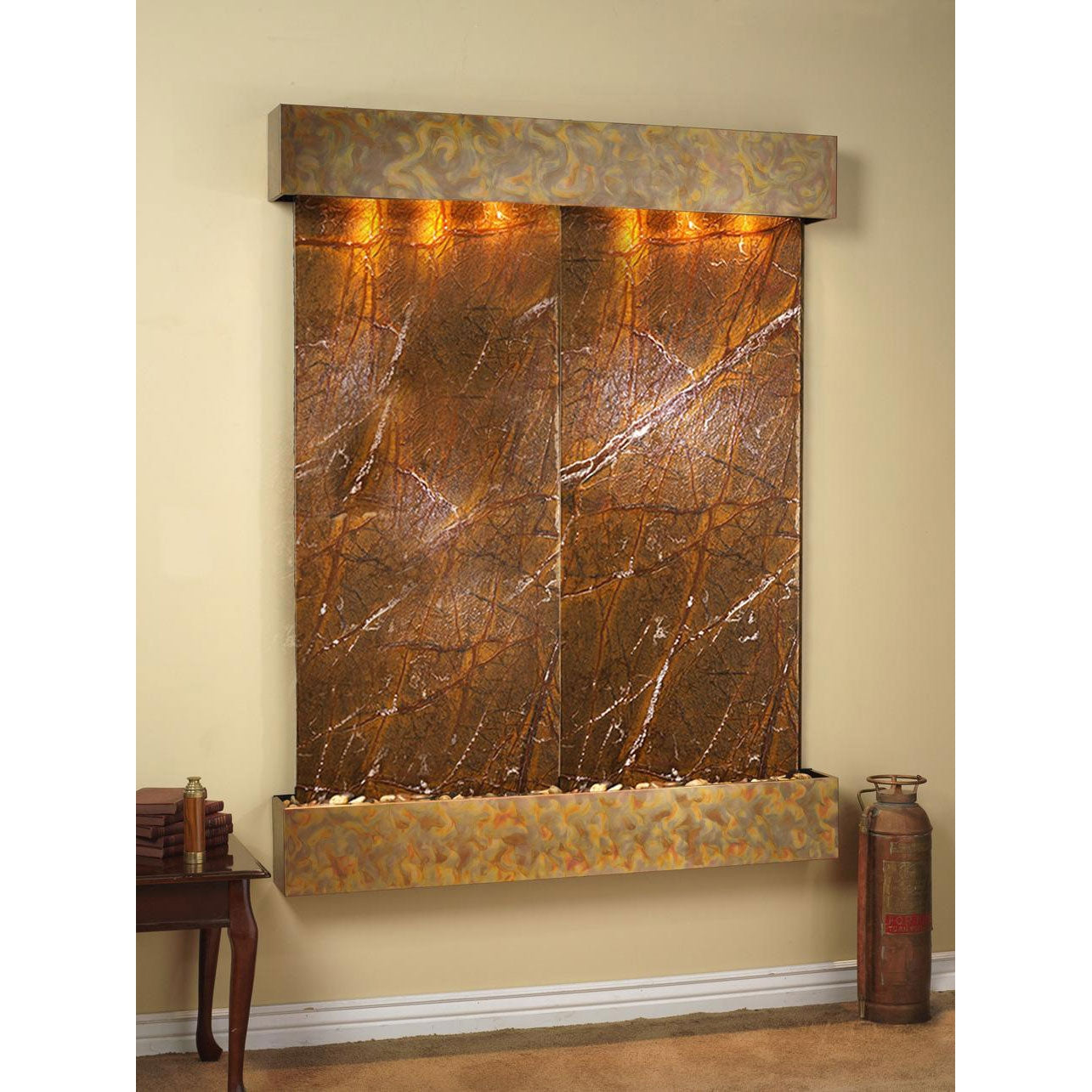 Adagio Majestic River 69"H x 54"W Indoor Wall Fountain MRR1011