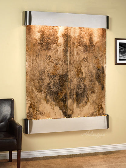Adagio Majestic River 69"H x 54"W Indoor Wall Fountain MRR1011