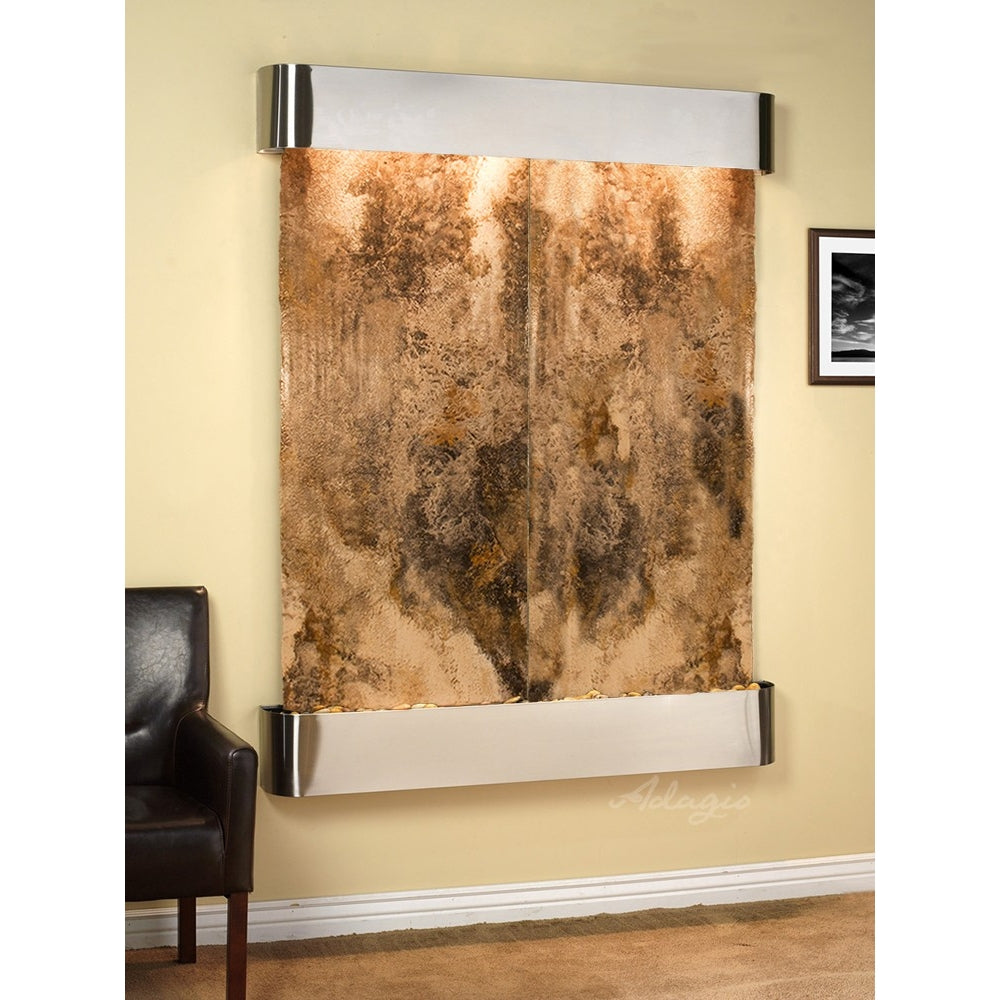 Adagio Majestic River 69"H x 54"W Indoor Wall Fountain MRR1011