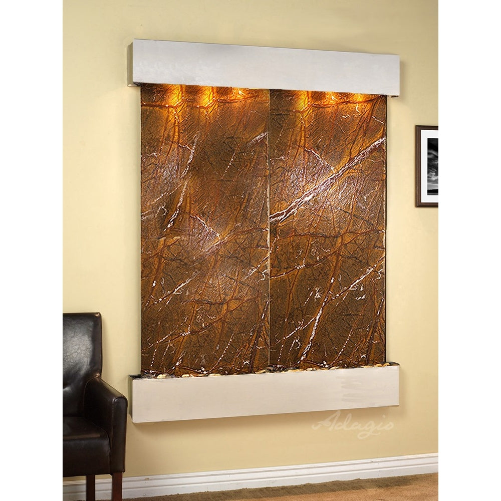Adagio Majestic River 69"H x 54"W Indoor Wall Fountain MRR1011