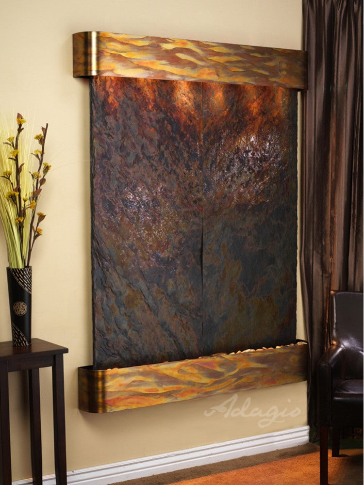 Adagio Majestic River 69"H x 54"W Indoor Wall Fountain MRR1011