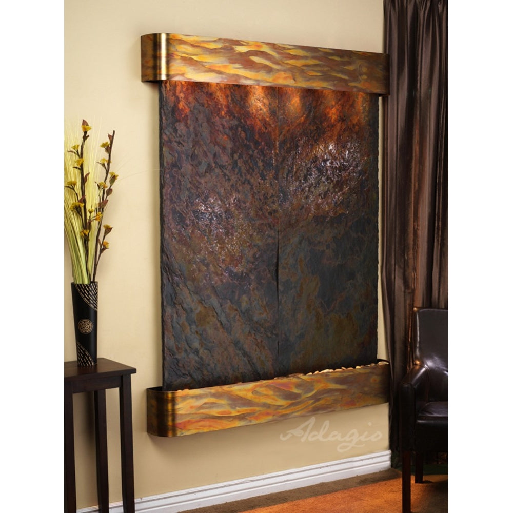 Adagio Majestic River 69"H x 54"W Indoor Wall Fountain MRR1011