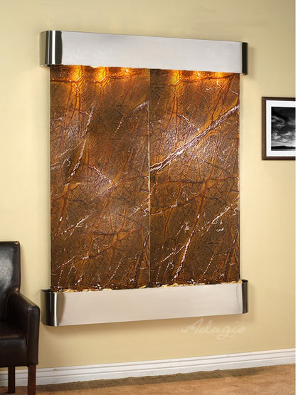 Adagio Majestic River 69"H x 54"W Indoor Wall Fountain MRR1011
