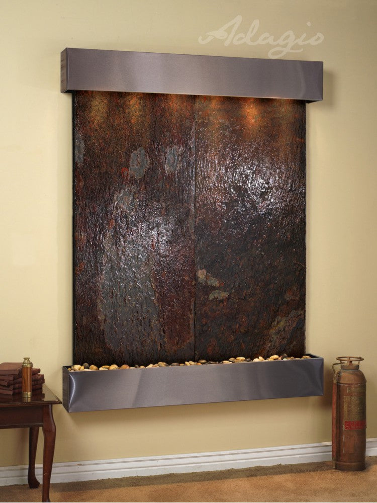 Adagio Majestic River 69"H x 54"W Indoor Wall Fountain MRR1011