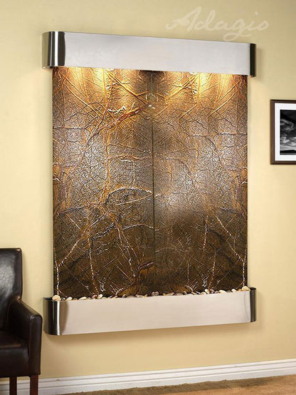 Adagio Majestic River 69"H x 54"W Indoor Wall Fountain MRR1011