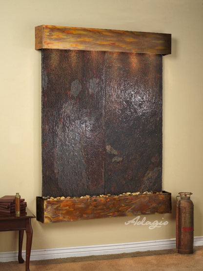 Adagio Majestic River 69"H x 54"W Indoor Wall Fountain MRR1011