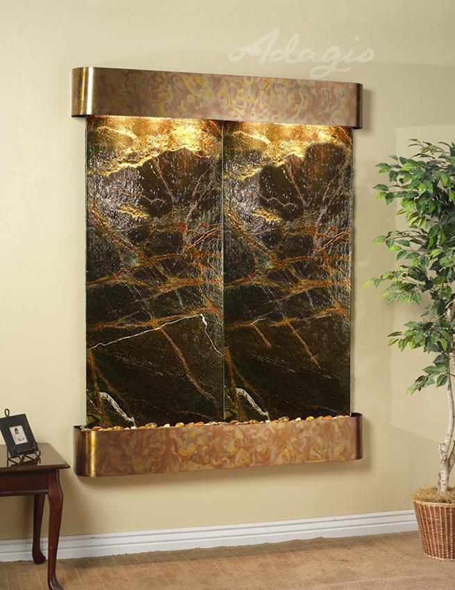 Adagio Majestic River 69"H x 54"W Indoor Wall Fountain MRR1011
