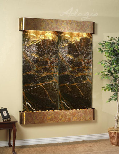 Adagio Majestic River 69"H x 54"W Indoor Wall Fountain MRR1011