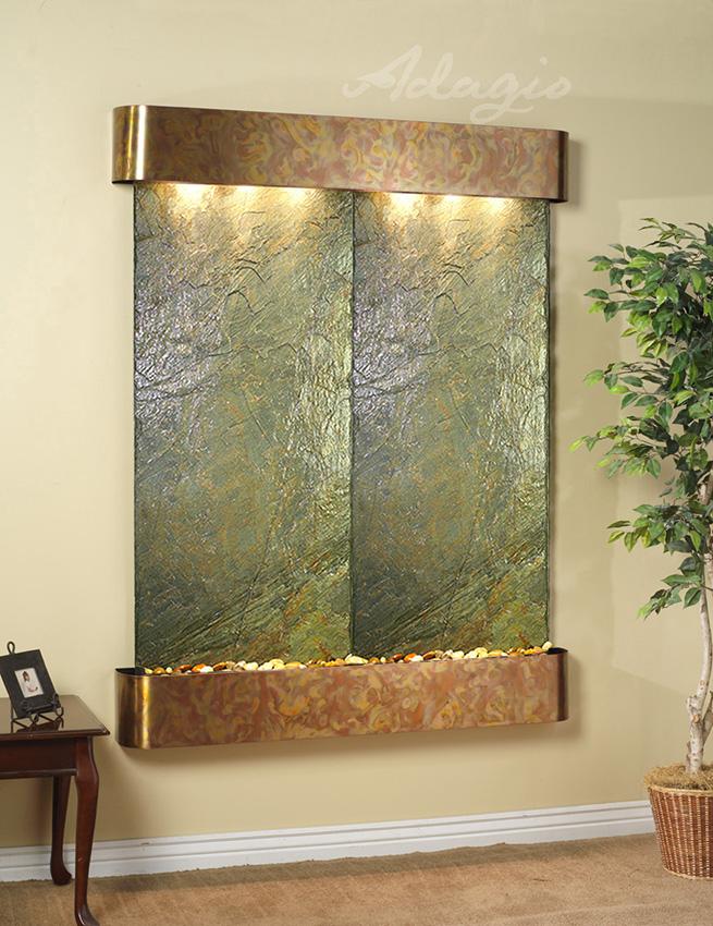 Adagio Majestic River 69"H x 54"W Indoor Wall Fountain MRR1011