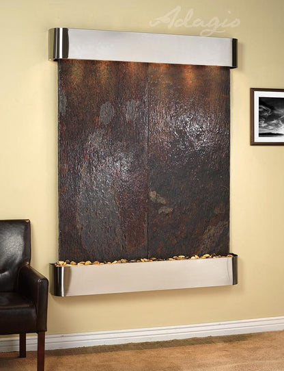 Adagio Majestic River 69"H x 54"W Indoor Wall Fountain MRR1011