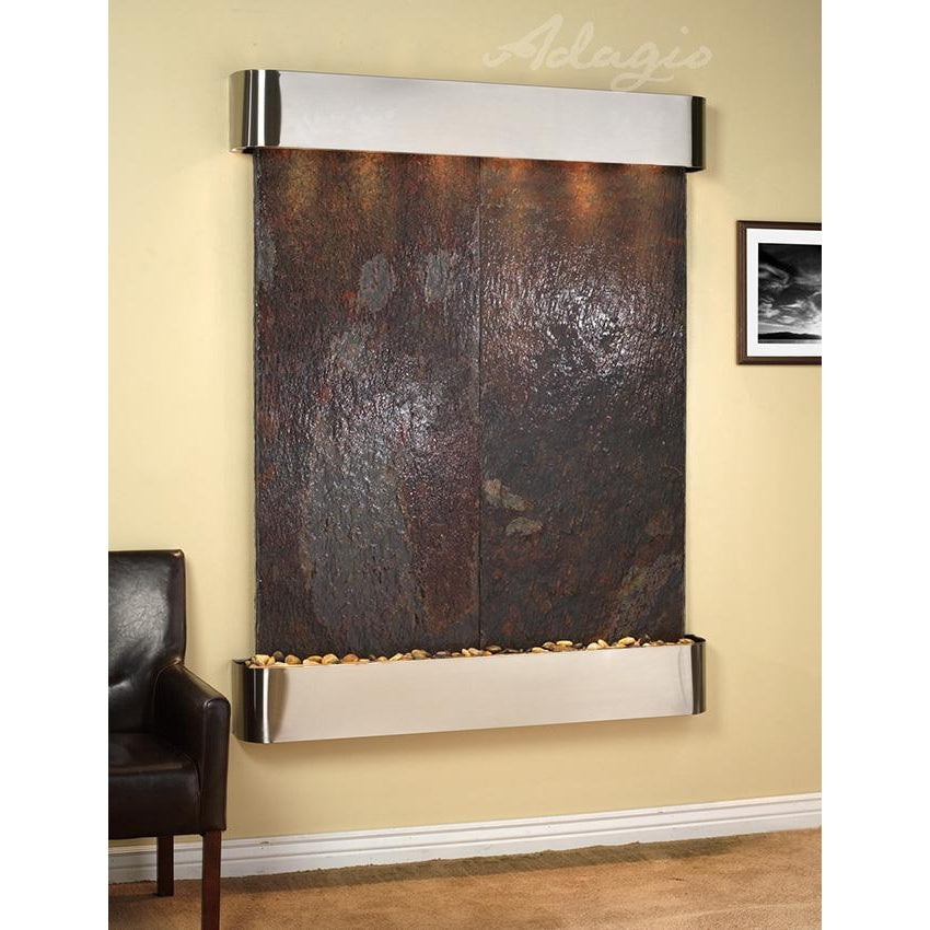 Adagio Majestic River 69"H x 54"W Indoor Wall Fountain MRR1011