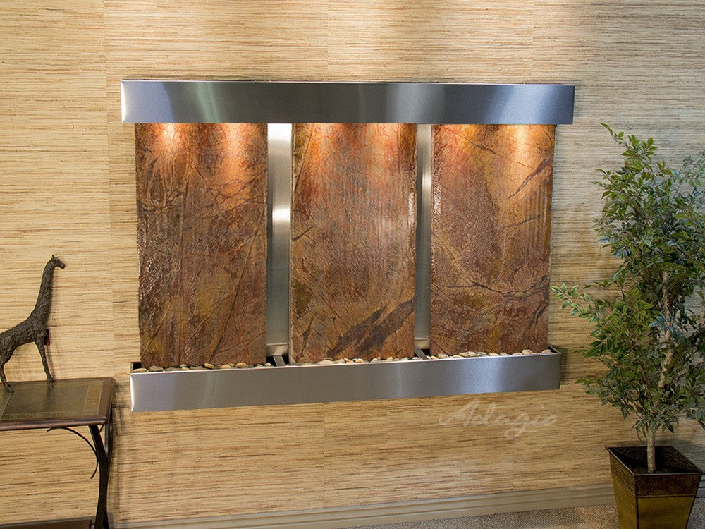 Adagio Olympus Falls 54"H x 75"W Indoor Wall Fountain OFR1511