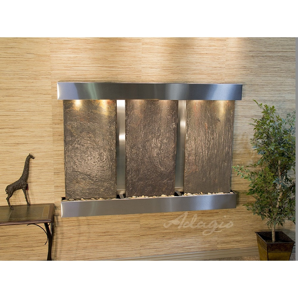 Adagio Olympus Falls 54"H x 75"W Indoor Wall Fountain OFR1511