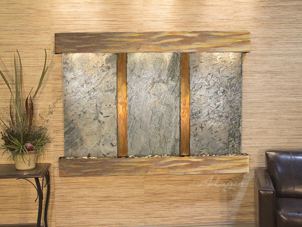 Adagio Olympus Falls 54"H x 75"W Indoor Wall Fountain OFR1511