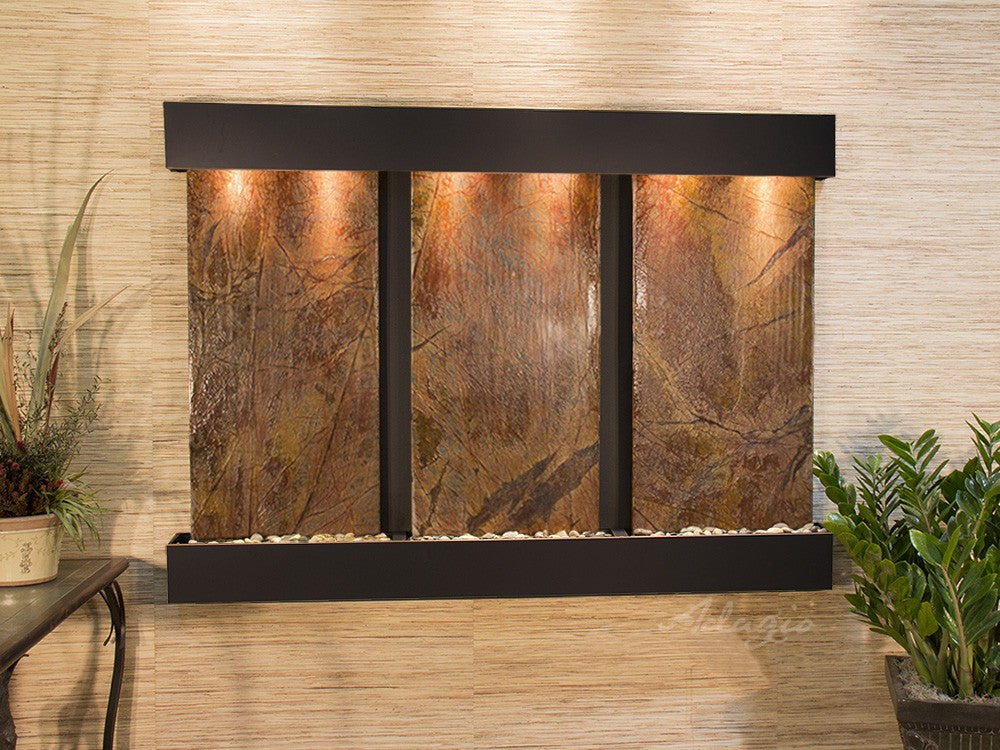 Adagio Olympus Falls 54"H x 75"W Indoor Wall Fountain OFR1511