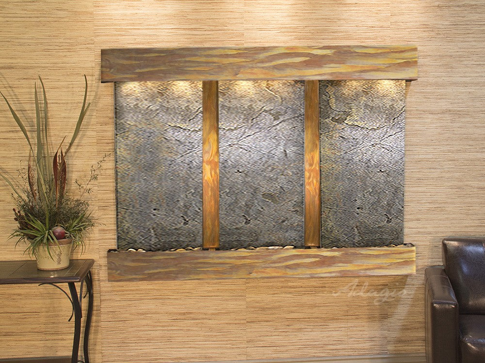 Adagio Olympus Falls 54"H x 75"W Indoor Wall Fountain OFR1511
