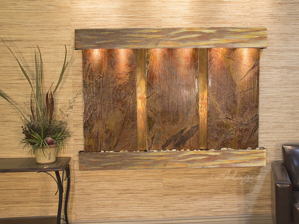 Adagio Olympus Falls 54"H x 75"W Indoor Wall Fountain OFR1511