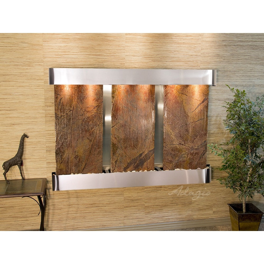 Adagio Olympus Falls 54"H x 75"W Indoor Wall Fountain OFR1511