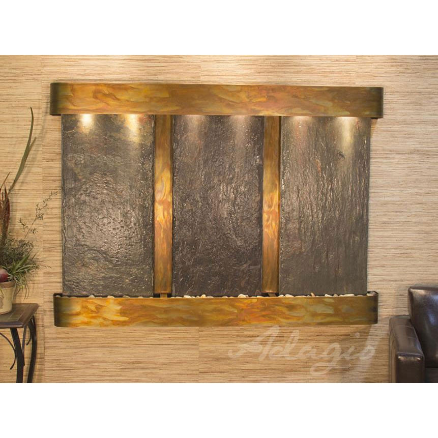Adagio Olympus Falls 54"H x 75"W Indoor Wall Fountain OFR1511