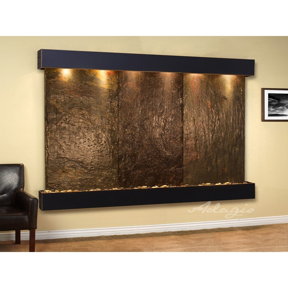 Adagio Solitude River 69"H x 78"W Indoor Wall Fountain SRR1011