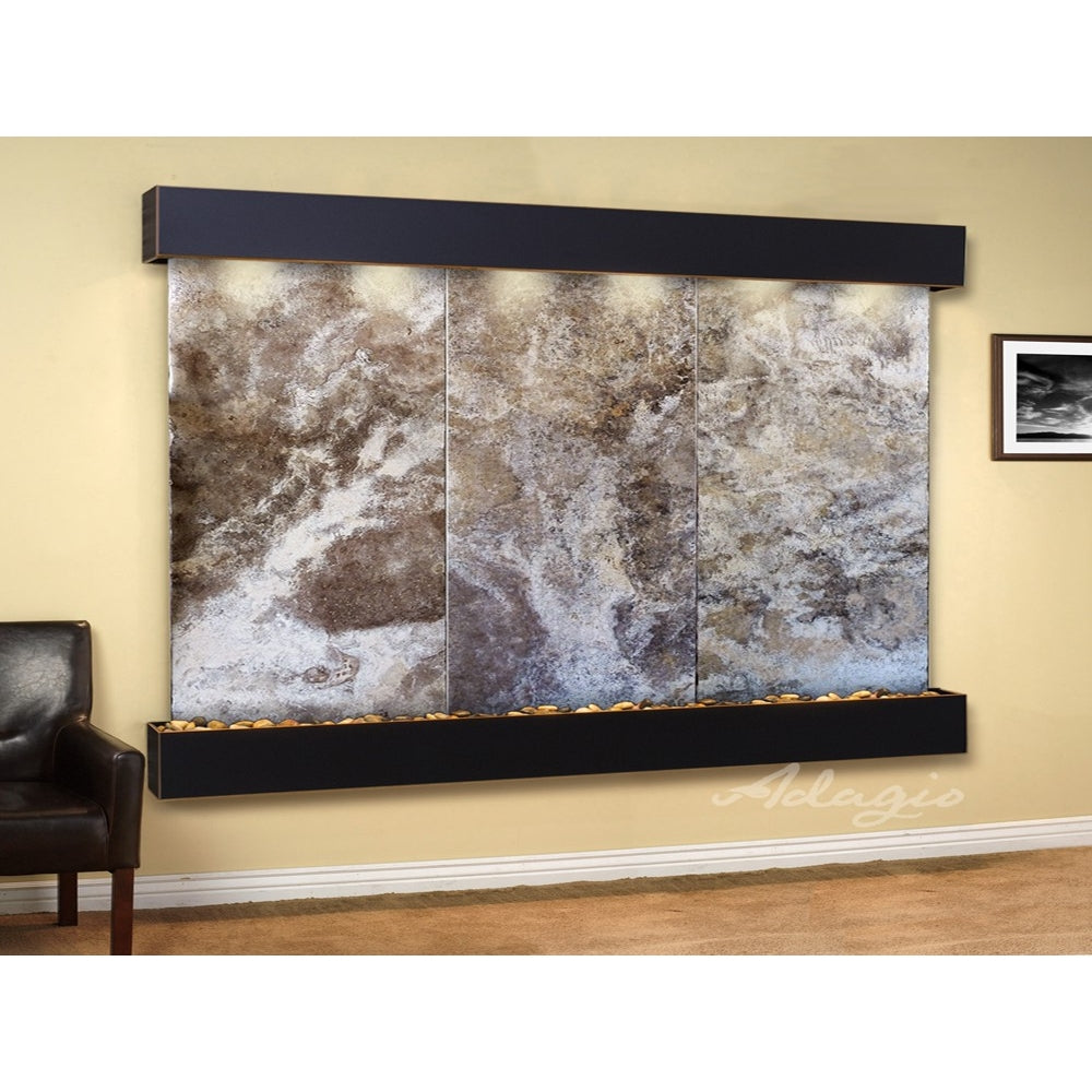 Adagio Solitude River 69"H x 78"W Indoor Wall Fountain SRR1011