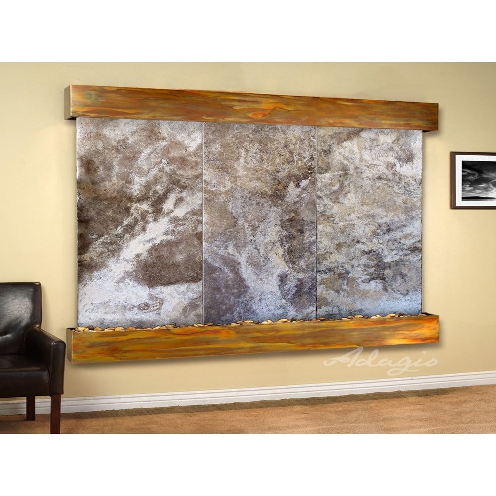 Adagio Solitude River 69"H x 78"W Indoor Wall Fountain SRR1011