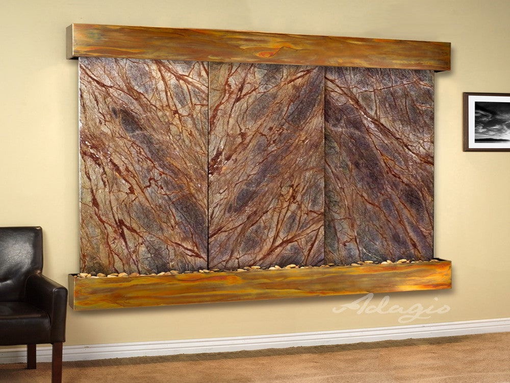 Adagio Solitude River 69"H x 78"W Indoor Wall Fountain SRR1011