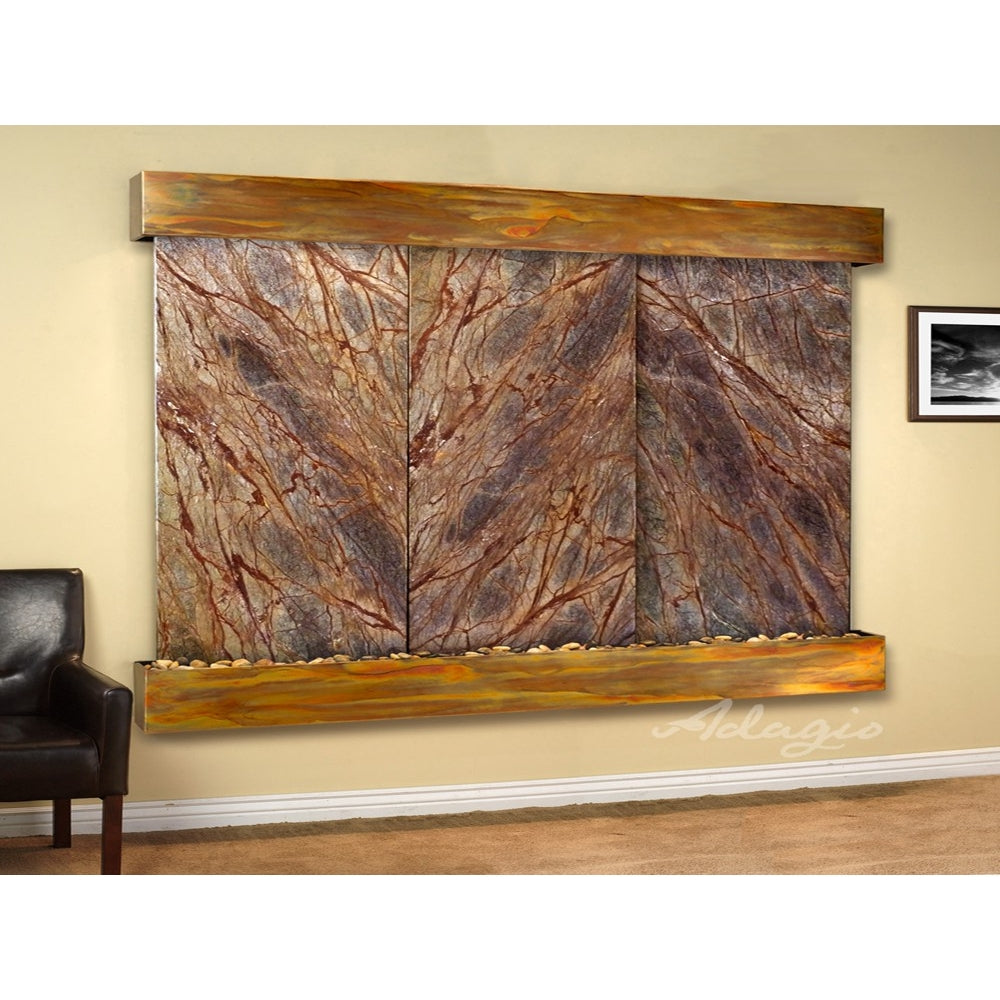 Adagio Solitude River 69"H x 78"W Indoor Wall Fountain SRR1011