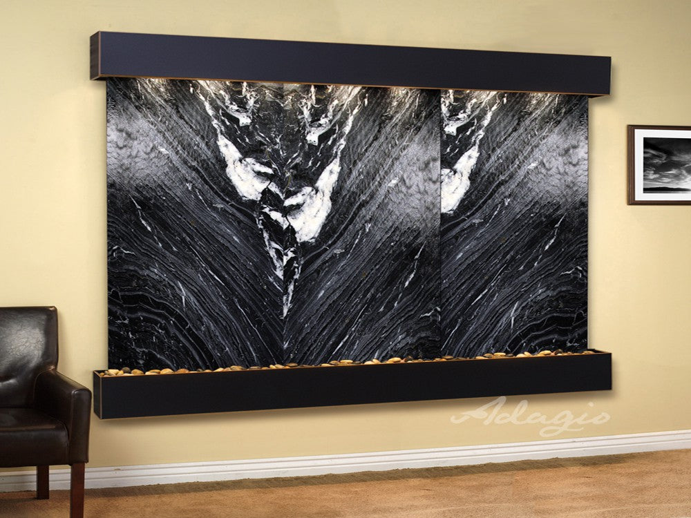 Adagio Solitude River 69"H x 78"W Indoor Wall Fountain SRR1011