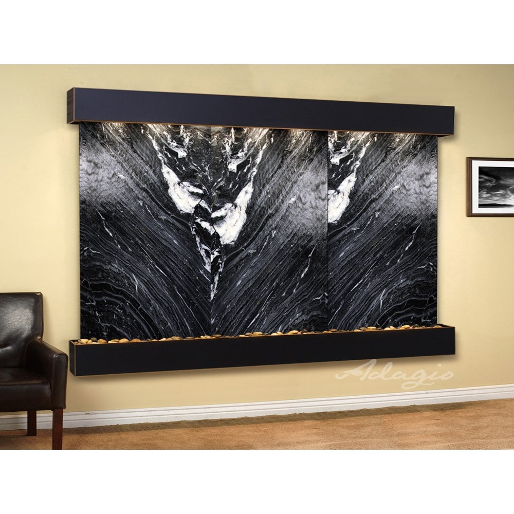 Adagio Solitude River 69"H x 78"W Indoor Wall Fountain SRR1011