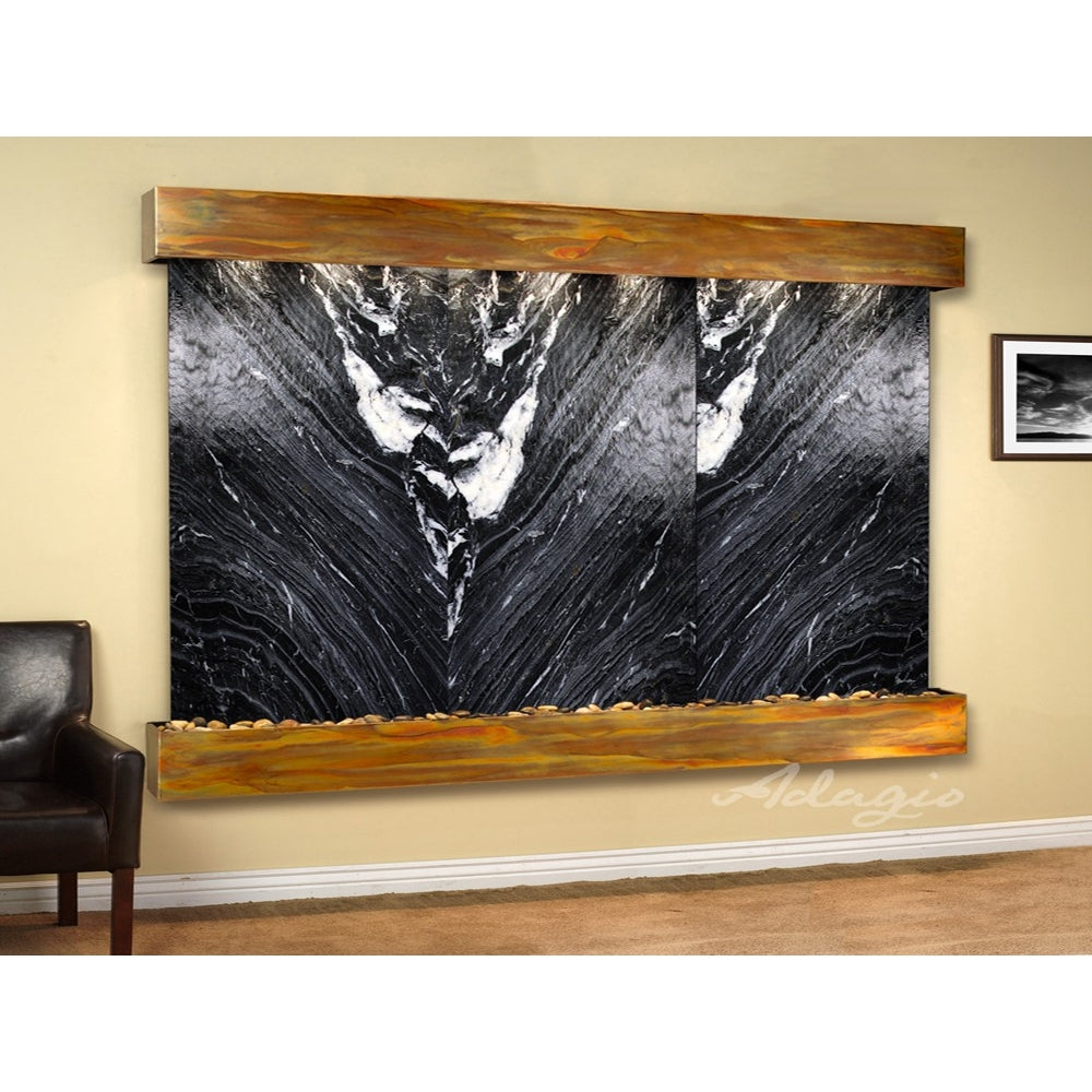 Adagio Solitude River 69"H x 78"W Indoor Wall Fountain SRR1011
