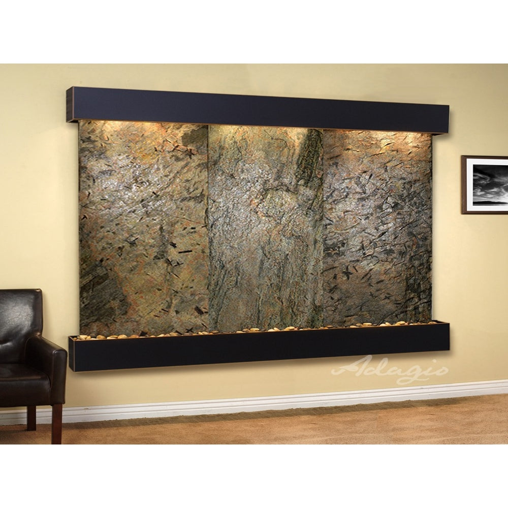 Adagio Solitude River 69"H x 78"W Indoor Wall Fountain SRR1011