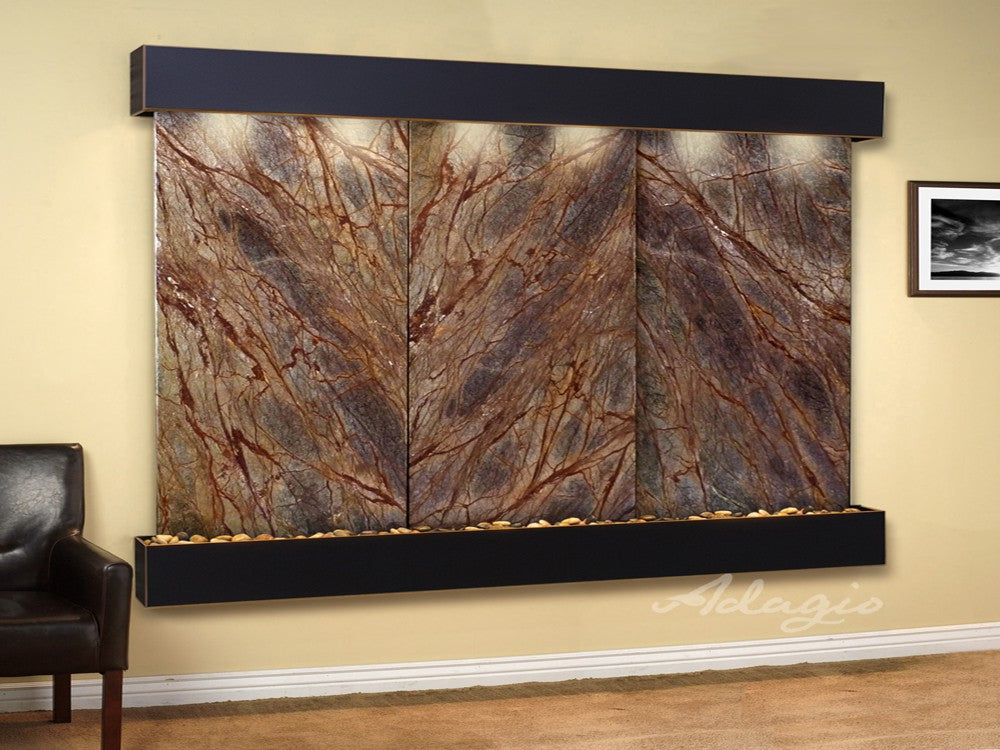 Adagio Solitude River 69"H x 78"W Indoor Wall Fountain SRR1011