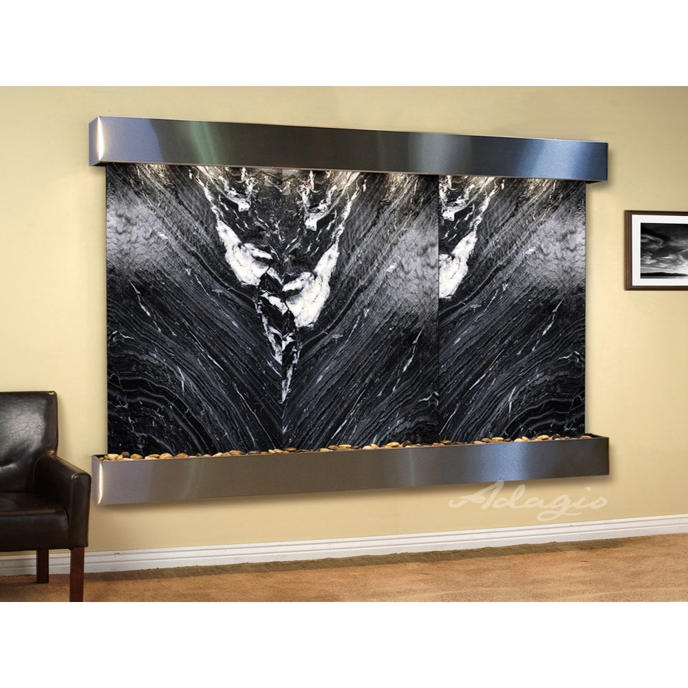 Adagio Solitude River 69"H x 78"W Indoor Wall Fountain SRR1011