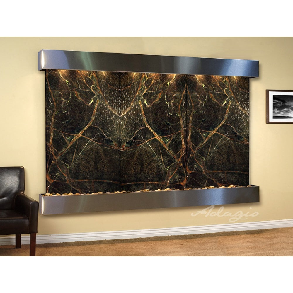 Adagio Solitude River 69"H x 78"W Indoor Wall Fountain SRR1011