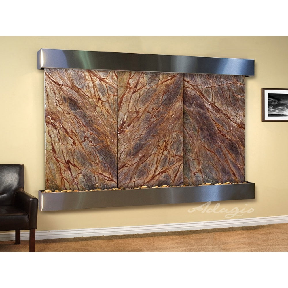 Adagio Solitude River 69"H x 78"W Indoor Wall Fountain SRR1011