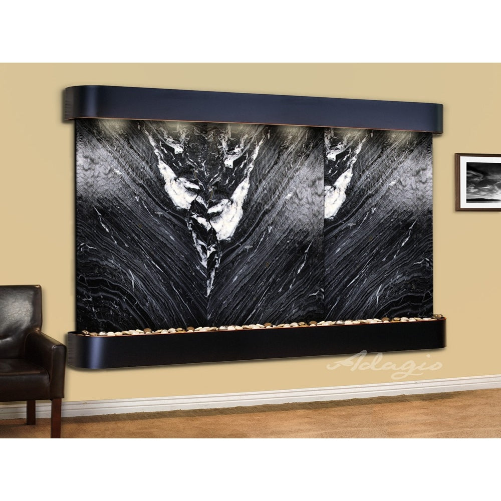 Adagio Solitude River 69"H x 78"W Indoor Wall Fountain SRR1011