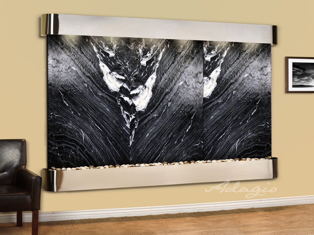Adagio Solitude River 69"H x 78"W Indoor Wall Fountain SRR1011