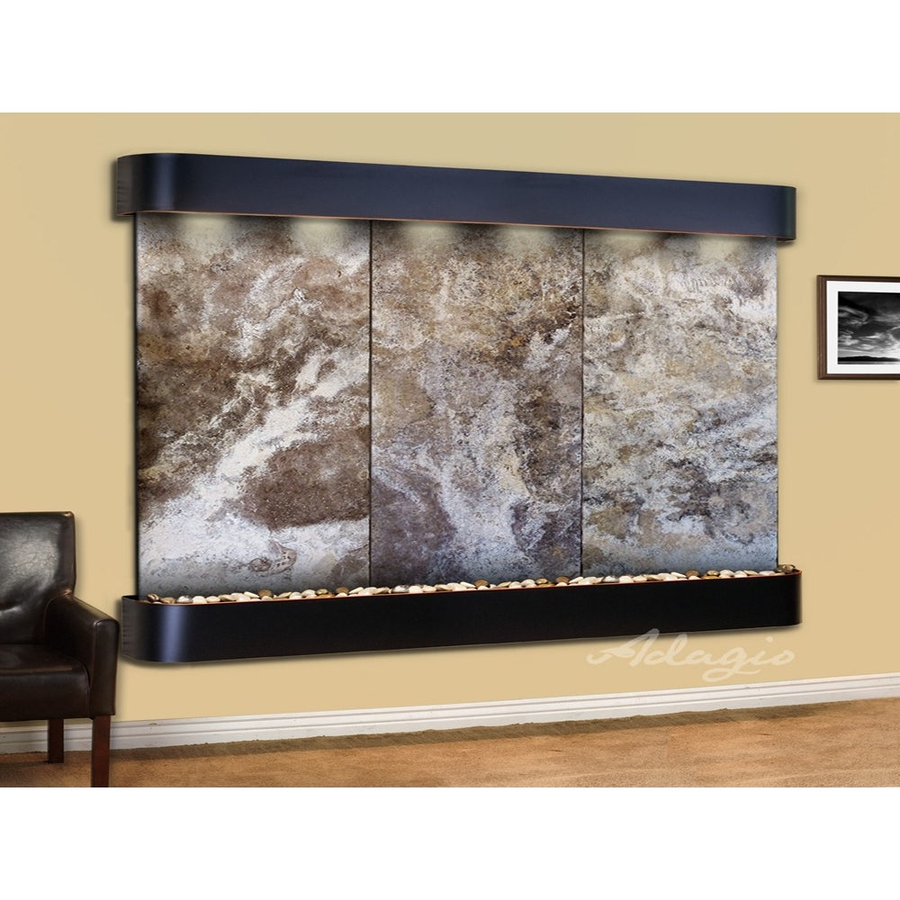 Adagio Solitude River 69"H x 78"W Indoor Wall Fountain SRR1011