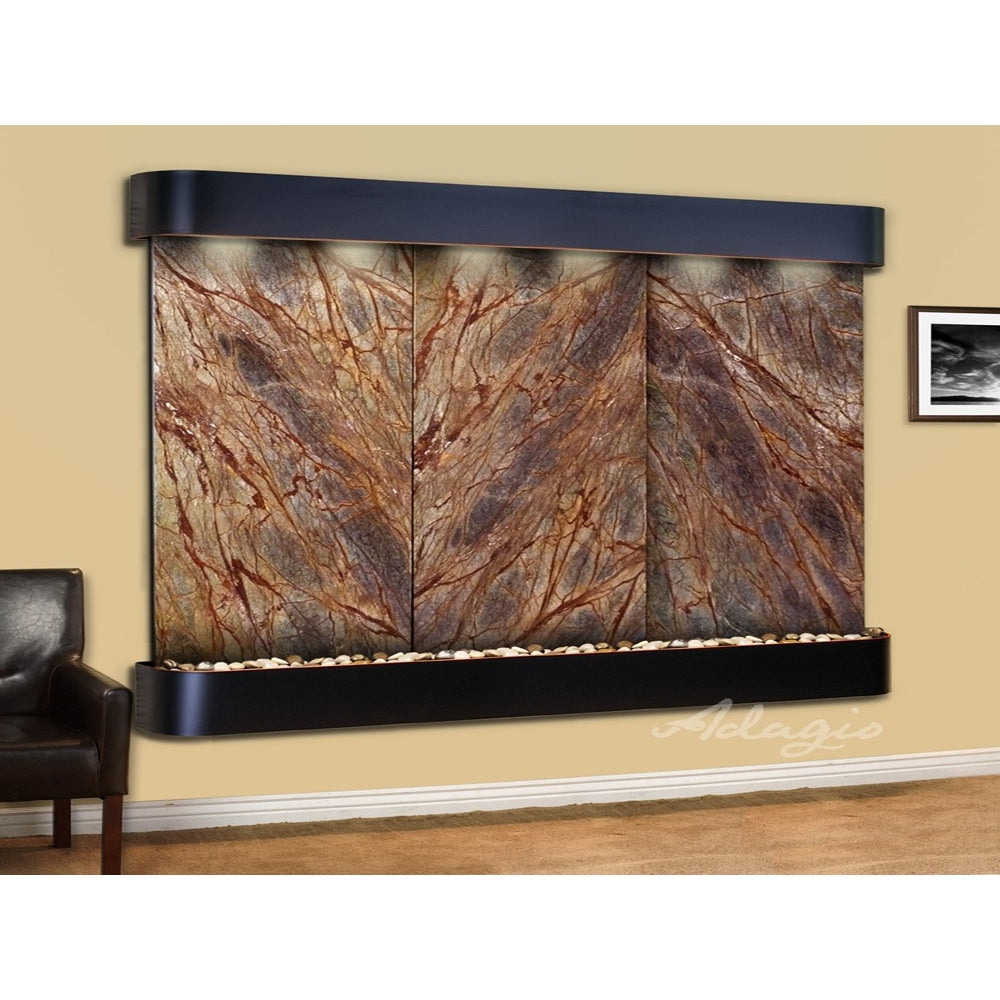 Adagio Solitude River 69"H x 78"W Indoor Wall Fountain SRR1011