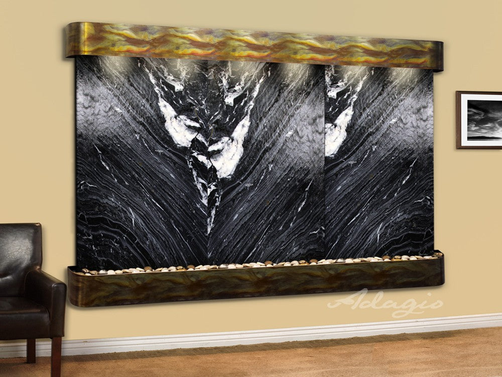 Adagio Solitude River 69"H x 78"W Indoor Wall Fountain SRR1011