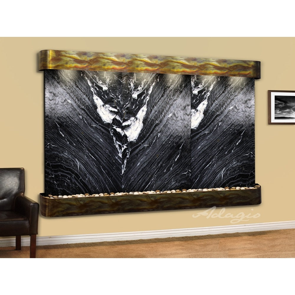Adagio Solitude River 69"H x 78"W Indoor Wall Fountain SRR1011