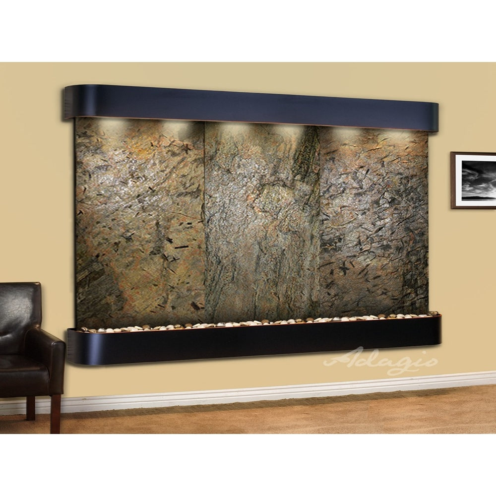 Adagio Solitude River 69"H x 78"W Indoor Wall Fountain SRR1011