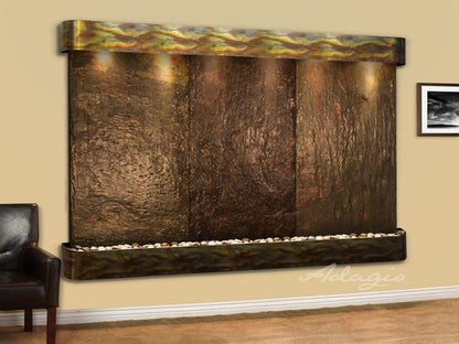 Adagio Solitude River 69"H x 78"W Indoor Wall Fountain SRR1011