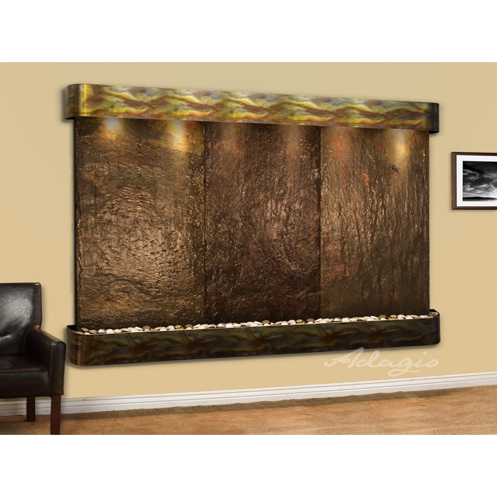 Adagio Solitude River 69"H x 78"W Indoor Wall Fountain SRR1011