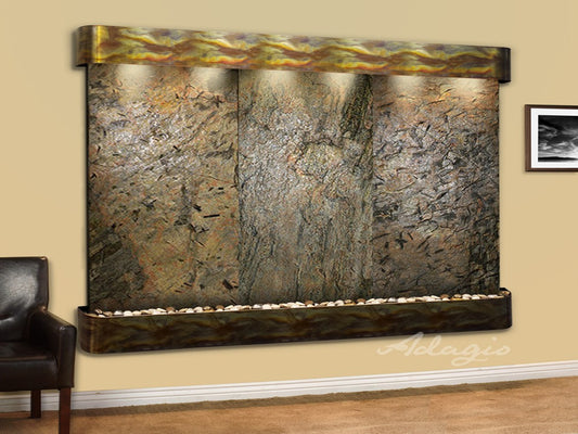 Adagio Solitude River 69"H x 78"W Indoor Wall Fountain SRR1011