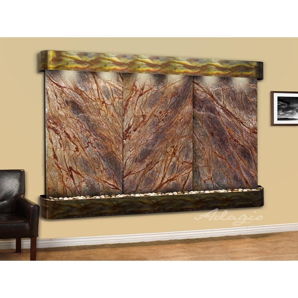 Adagio Solitude River 69"H x 78"W Indoor Wall Fountain SRR1011