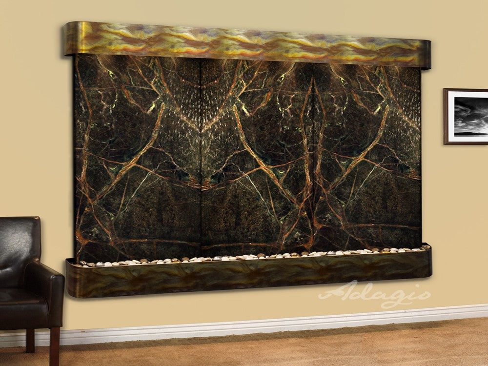 Adagio Solitude River 69"H x 78"W Indoor Wall Fountain SRR1011